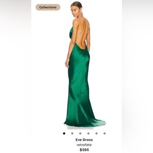 Retrofete Eve Dress in Emerald, size small